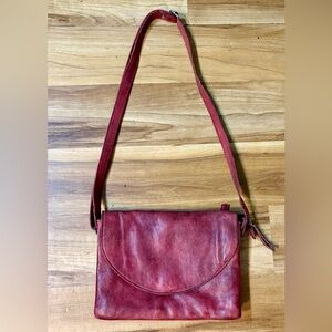 LATICO Leather Oxblood Marcus Crossbody, Adjustable Strap